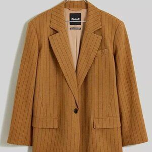 Madewell oversized Blazer in pinstripe.